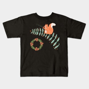 how the squirrel stole christmas Kids T-Shirt